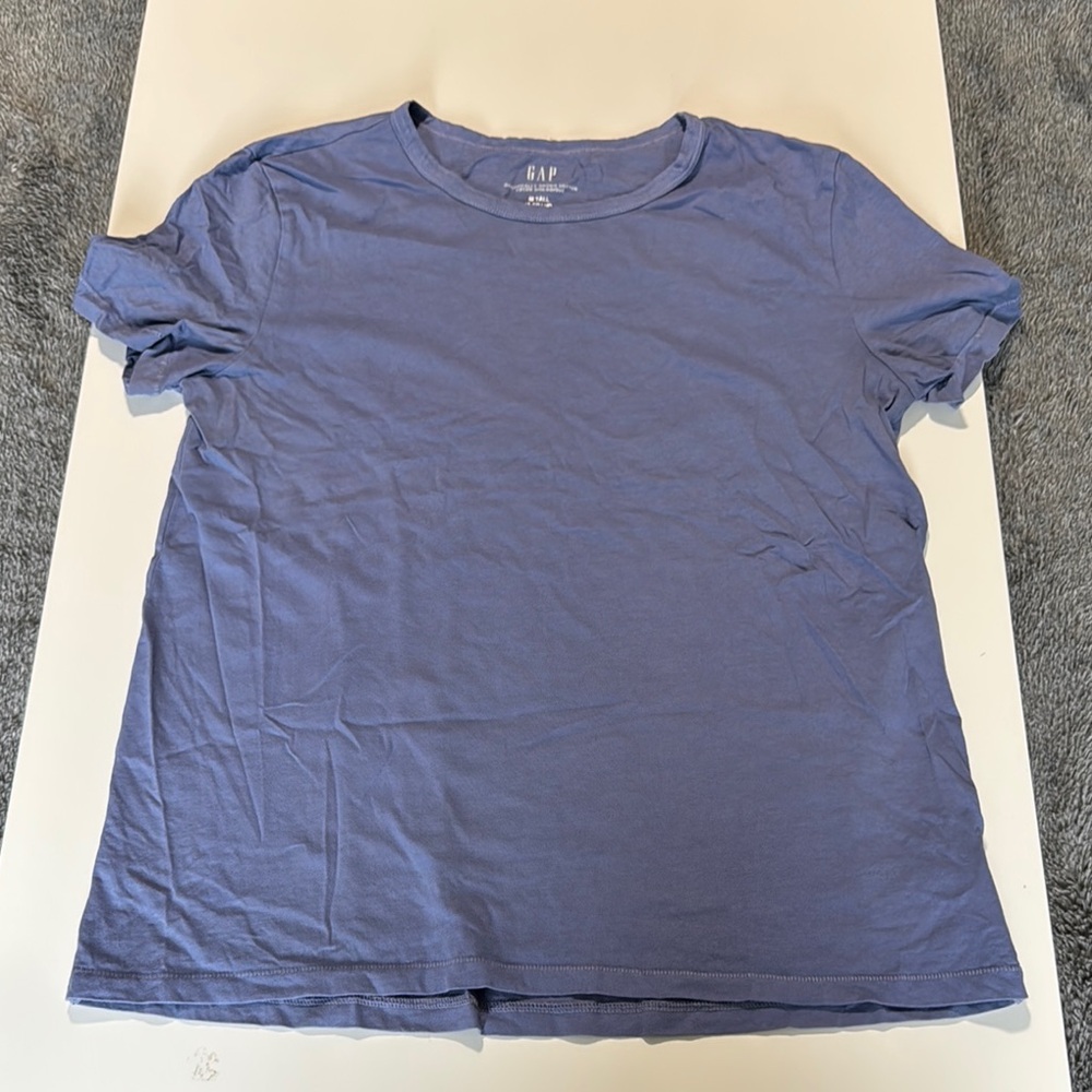 GAP Blue Relaxed Crew Neck T-Shirt